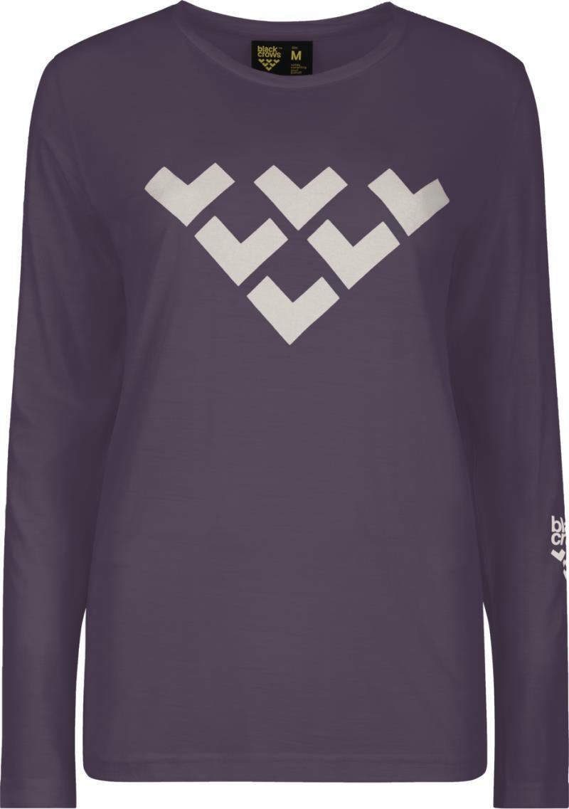 Chevron Merino Blend LS - Womens - deep purple 1