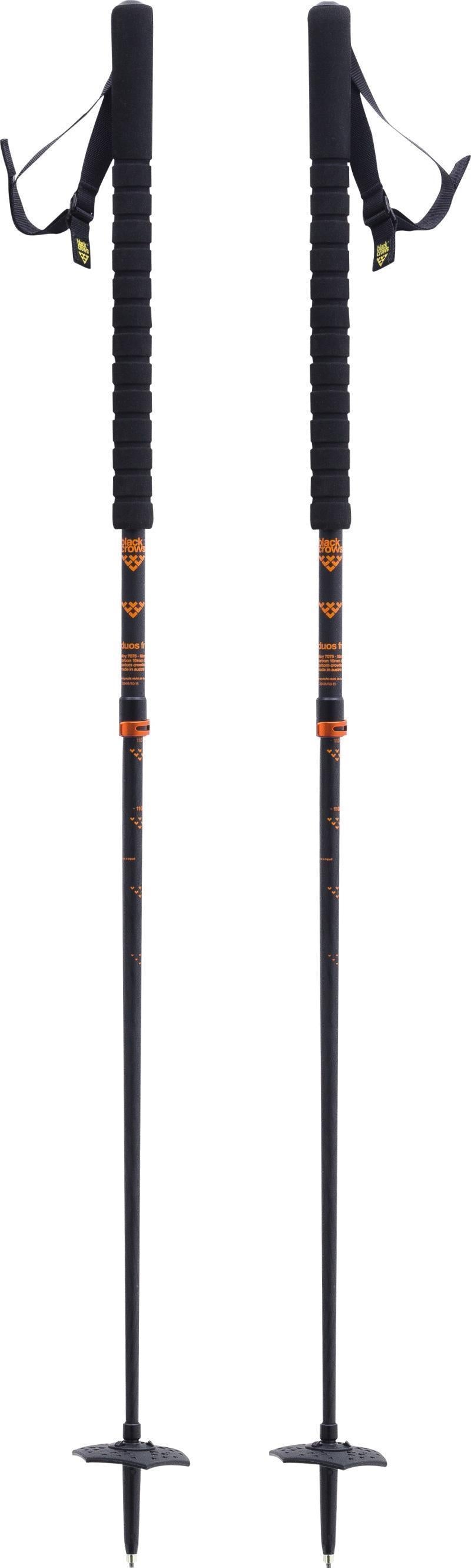 Duos Freebird Ski Poles - black / orange 1