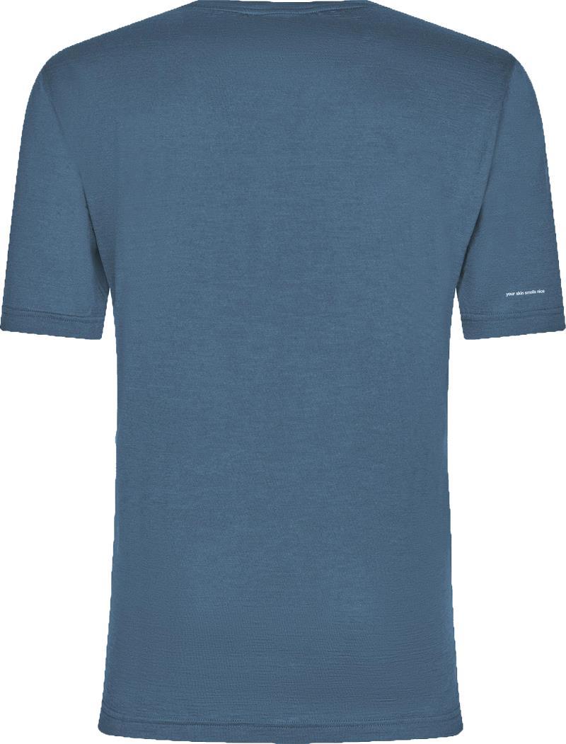 Merino Blend SS Tee - Mens - petrol blue 1