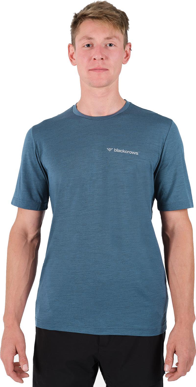 Merino Blend SS Tee - Mens - petrol blue 1