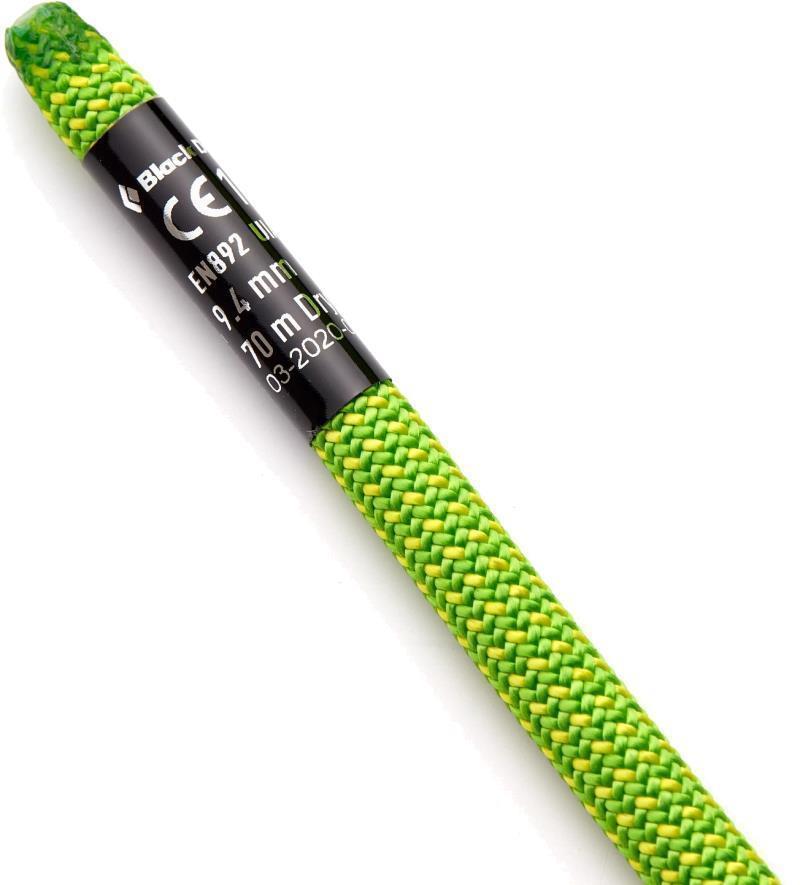 9.4 Rope - 70m - Dry Honnold Edition - Green / Yellow 2