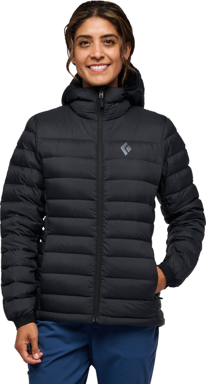 Access Down Hoody - Womens - black 1