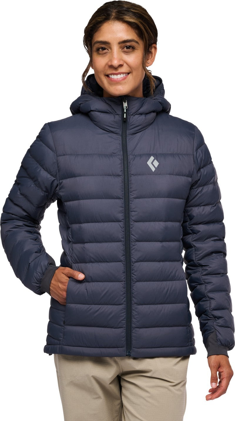Access Down Hoody - Womens - charcoal 1