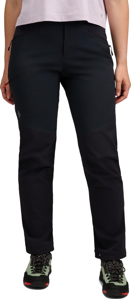 Alpine Hybrid Pants - Womens - black 1