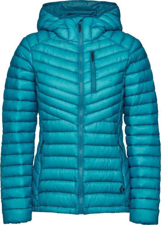 Approach Down Hoody - Womens - azul 1