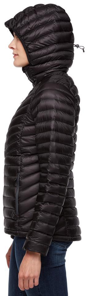 Approach Down Hoody - Womens - black 1