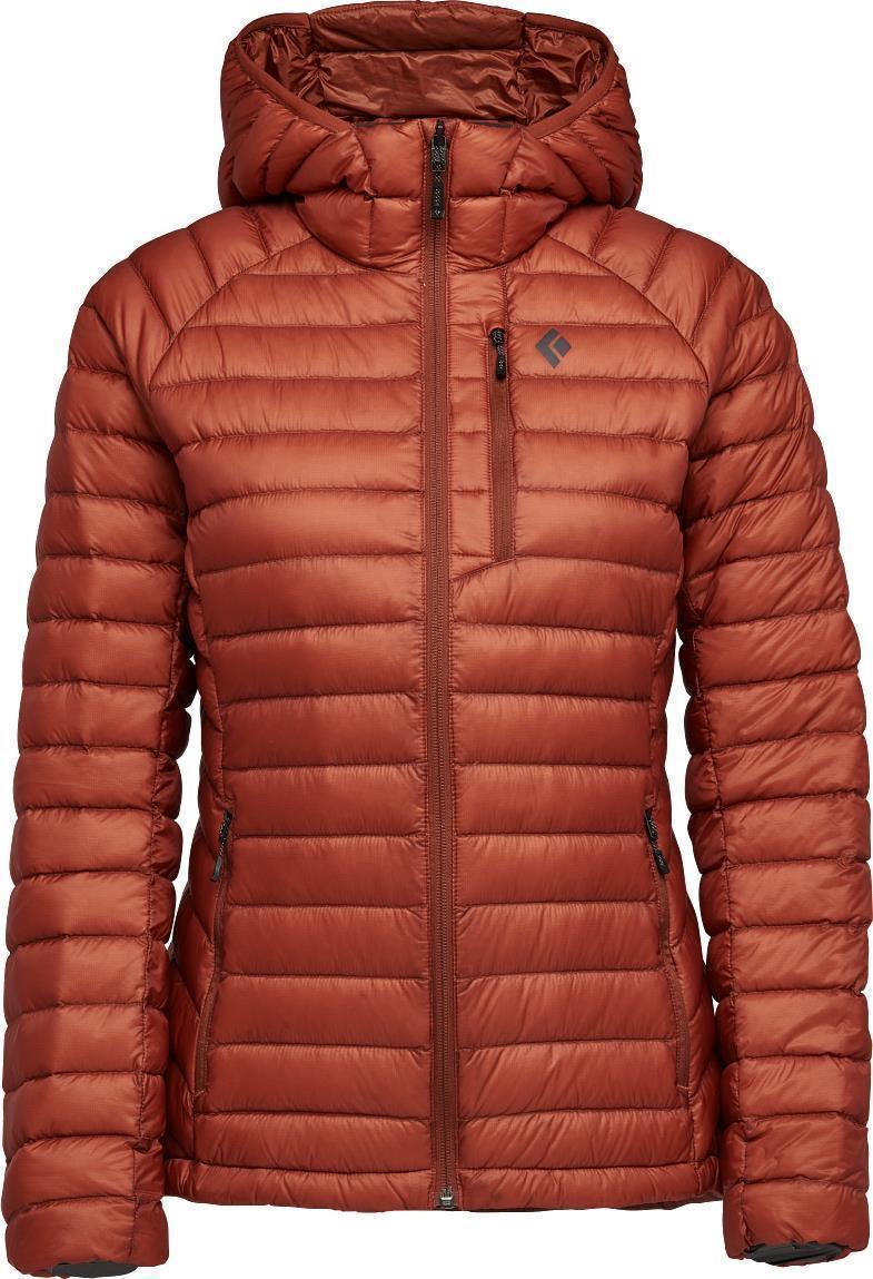 Approach Down Hoody - Womens - burnt sienna 1