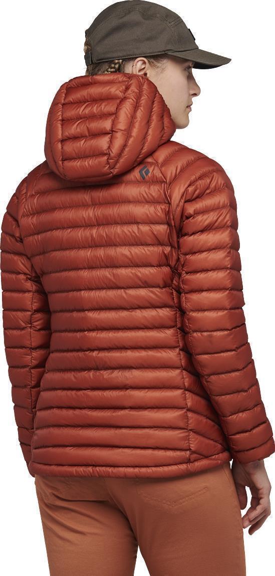 Approach Down Hoody - Womens - burnt sienna 1