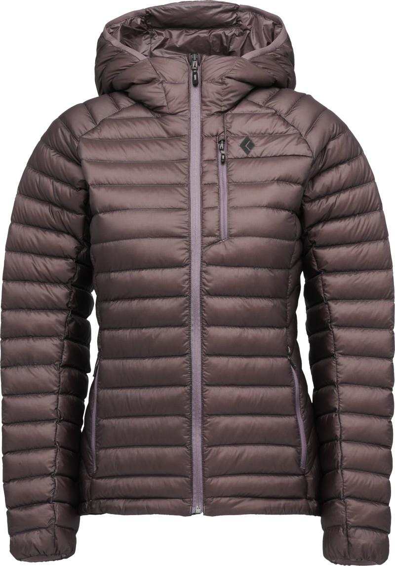 Approach Down Hoody - Womens - dark mauve 1