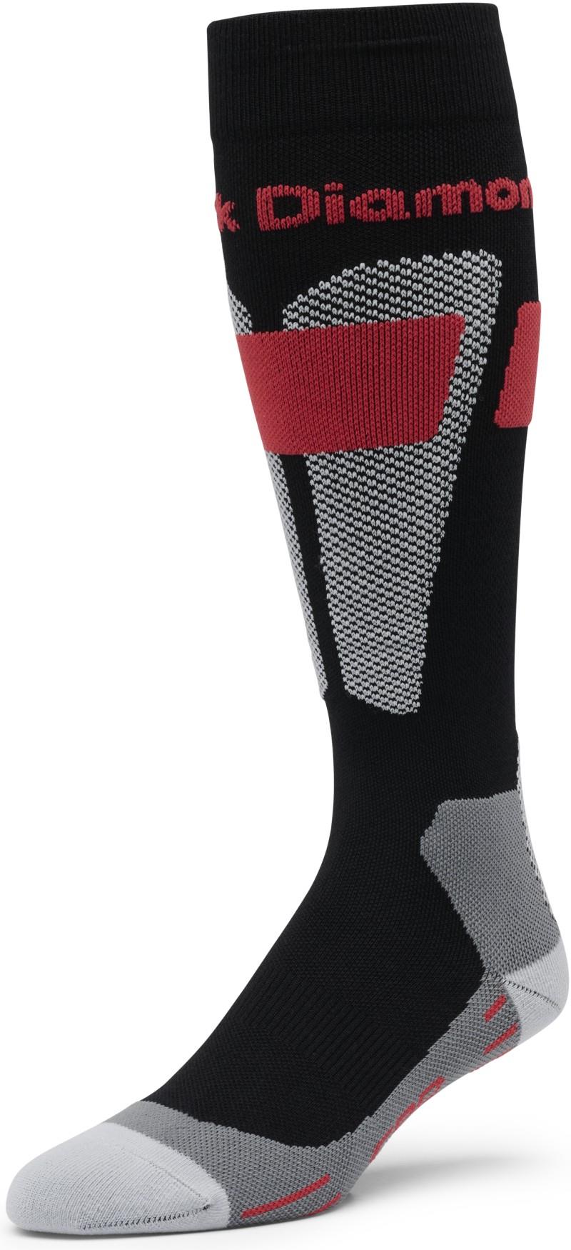 BD Merino Compression Ski Socks - pewter / octane 1