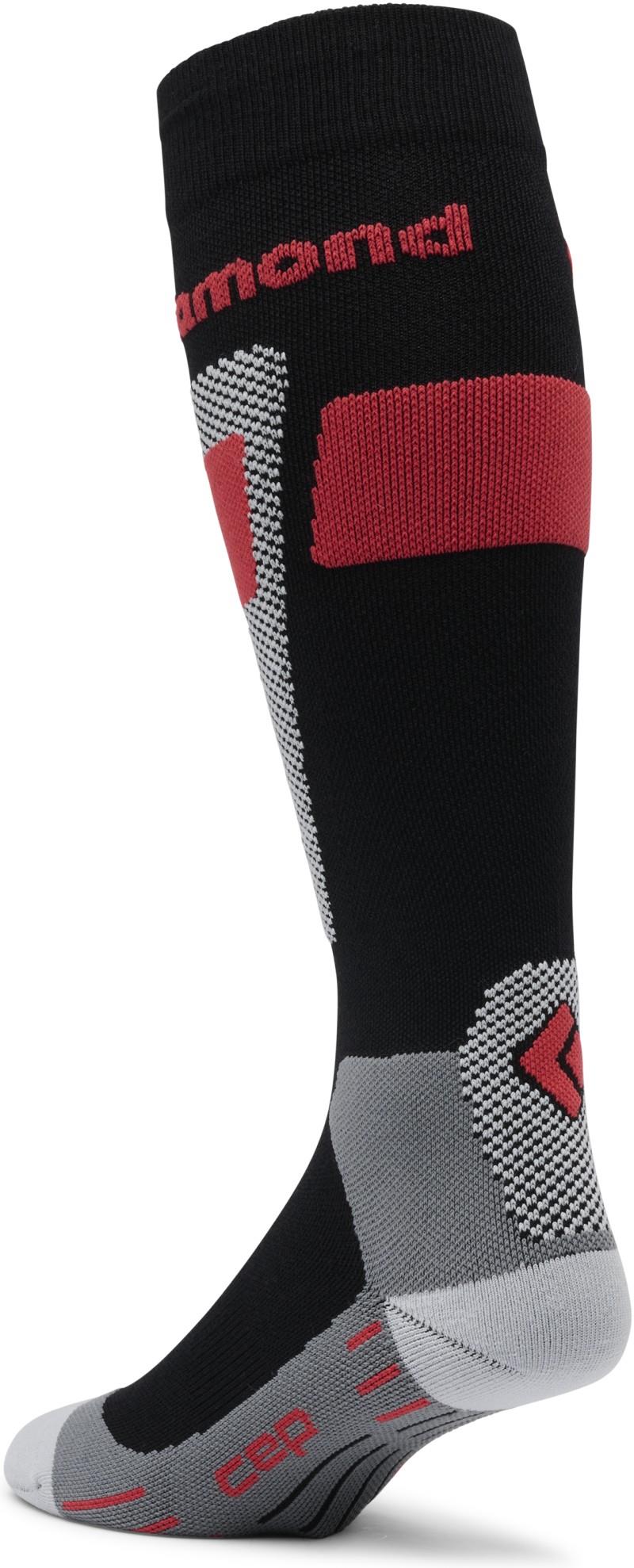 BD Merino Compression Ski Socks - pewter / octane 1