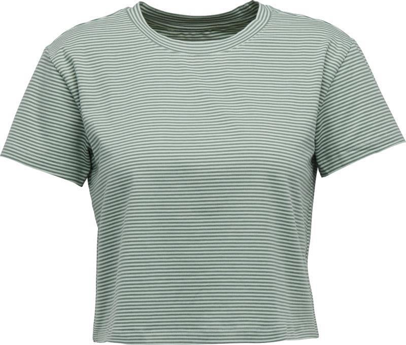 BD Stripe Crop SS Tee - Womens - Foam Green / Laurel Green 1
