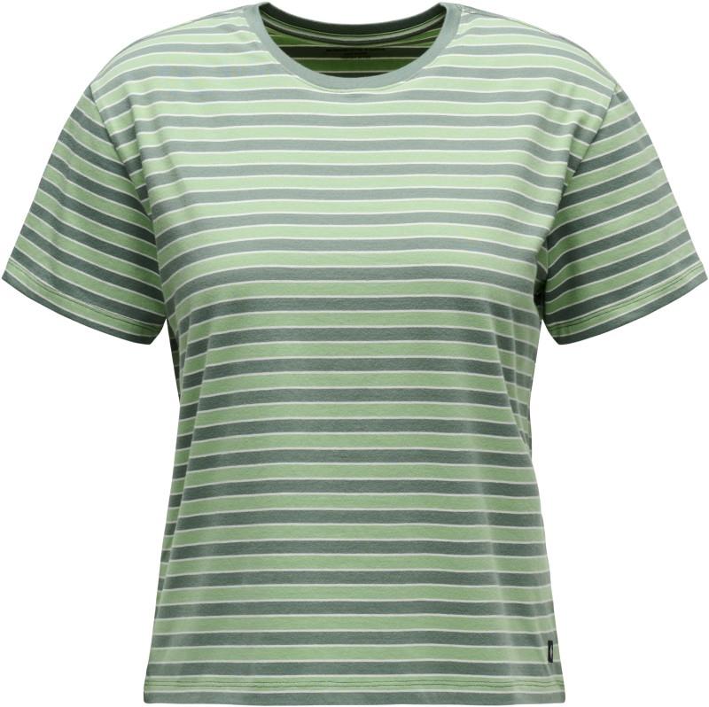 BD Stripe SS Tee Long - Womens - laurel green / desert sage / alloy 1