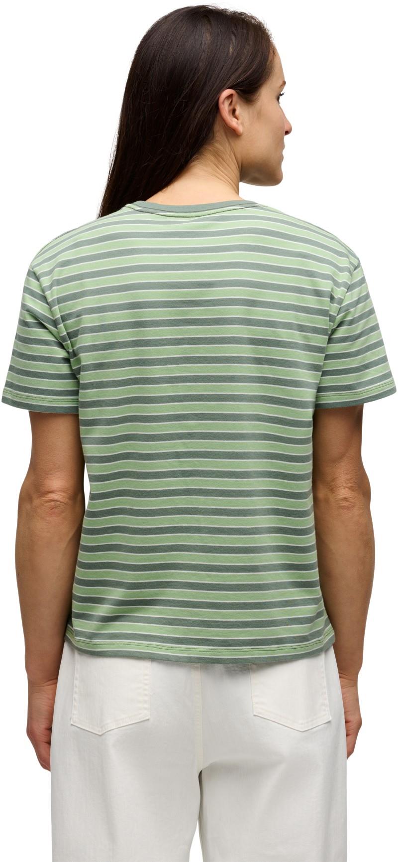 BD Stripe SS Tee Long - Womens - laurel green / desert sage / alloy 1