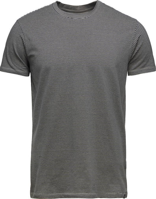 BD Stripe SS Tee - Mens - Charcoal / Off White 1