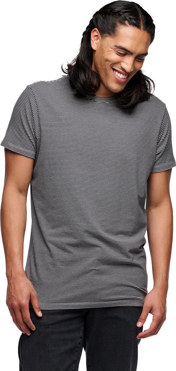 BD Stripe SS Tee - Mens - Charcoal / Off White 2