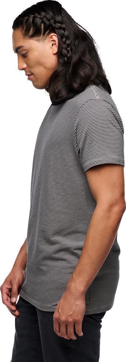 BD Stripe SS Tee - Mens - Charcoal / Off White 4