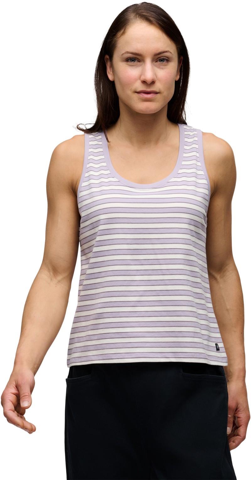 BD Stripe Tank Long - Womens - dusk violet / off white / dark mauve 1