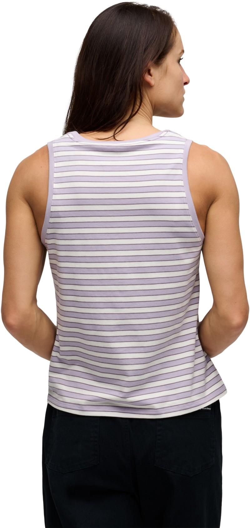 BD Stripe Tank Long - Womens - dusk violet / off white / dark mauve 1