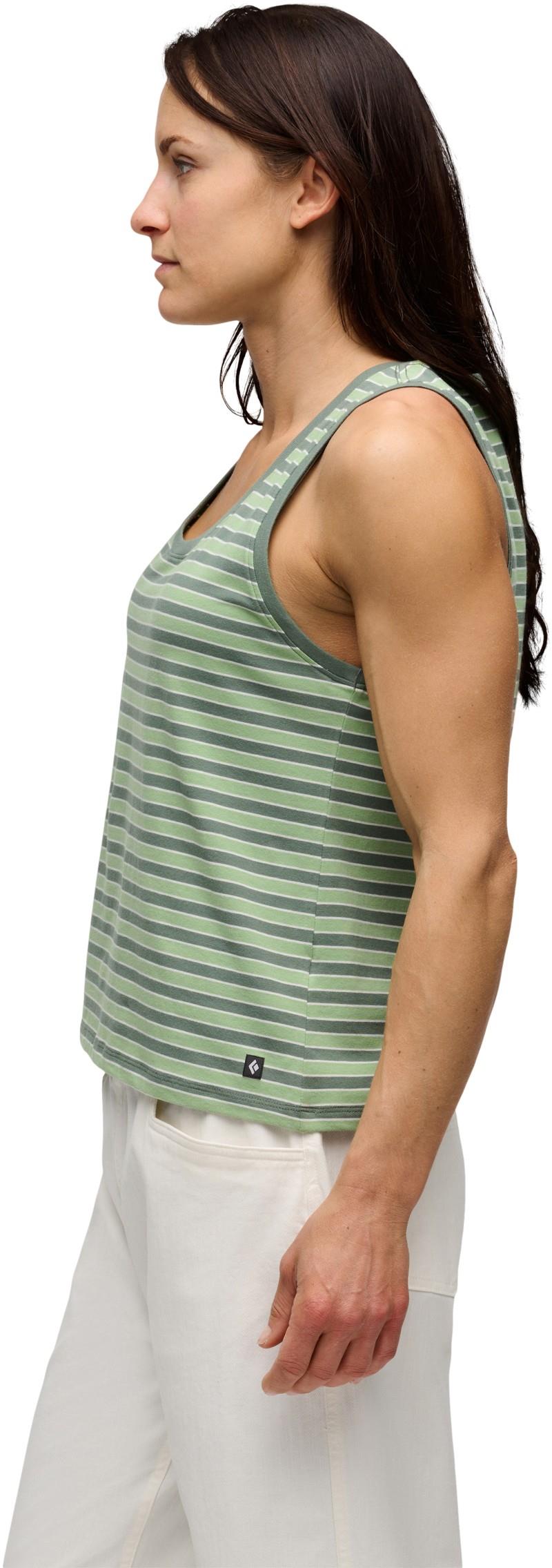 BD Stripe Tank Long - Womens - laurel green / desert sage / alloy 1