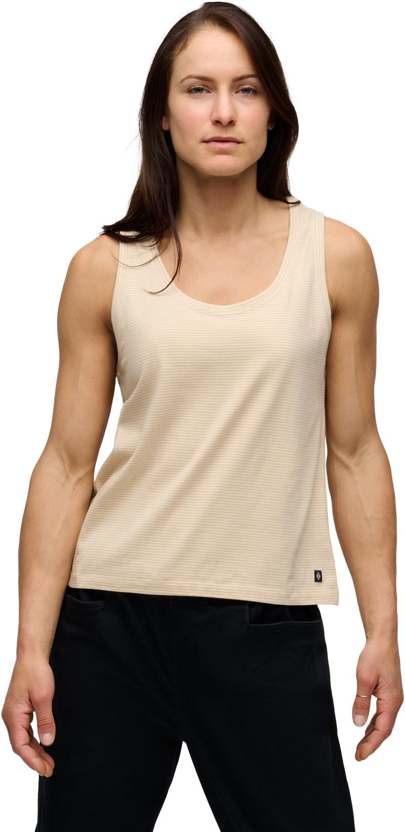 BD Stripe Tank Long - Womens - white oak / off white 1