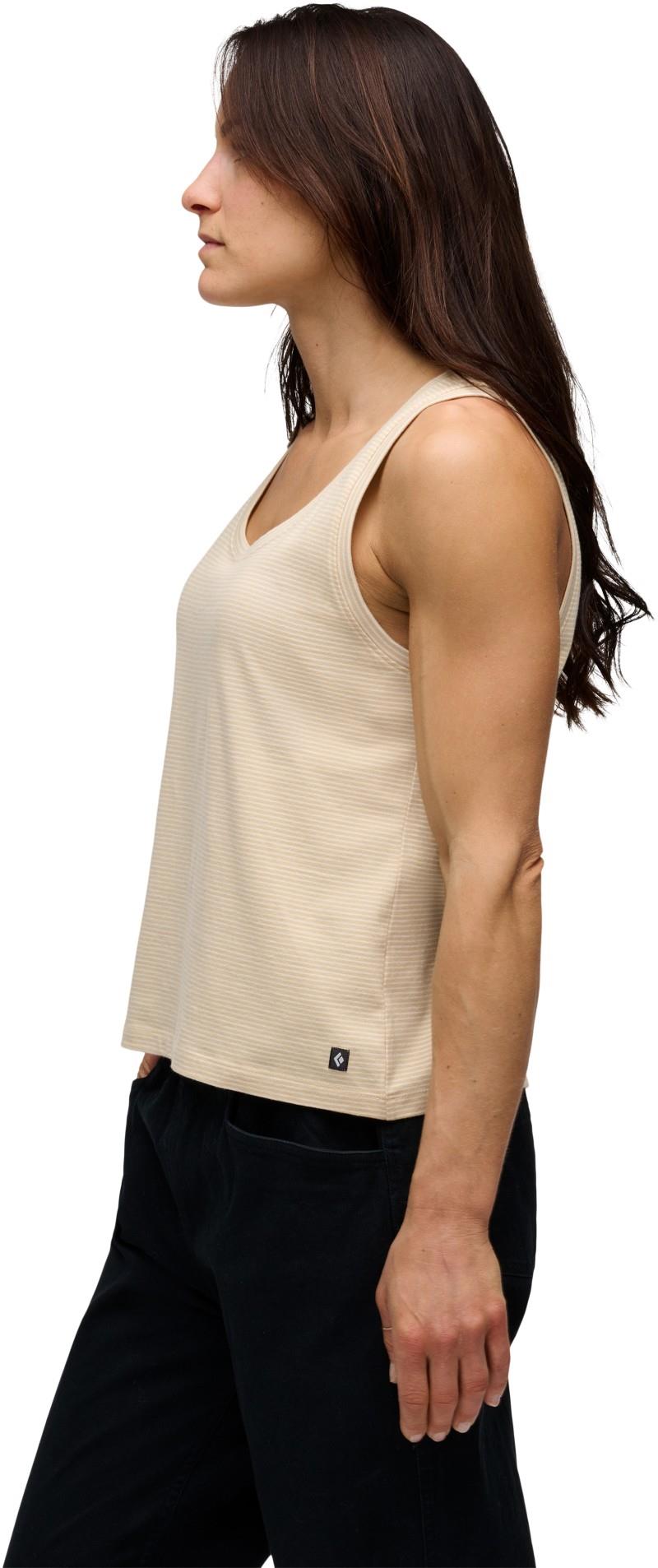 BD Stripe Tank Long - Womens - white oak / off white 1