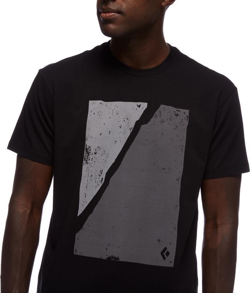 Block Print Mountain SS Tee - Mens - black 1