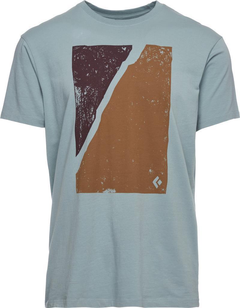 Block Print Mountain SS Tee - Mens - blue ash 1