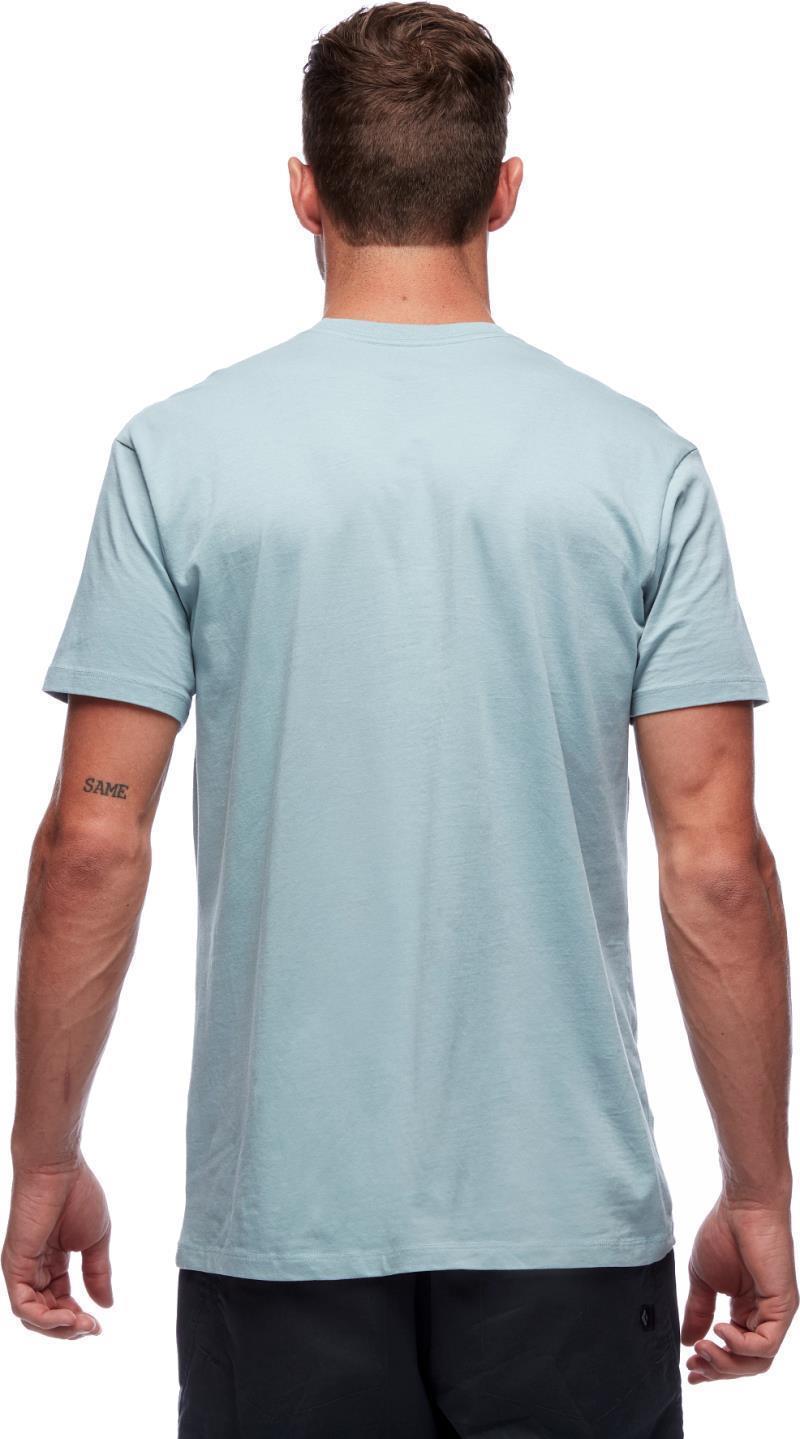 Block Print Mountain SS Tee - Mens - blue ash 1