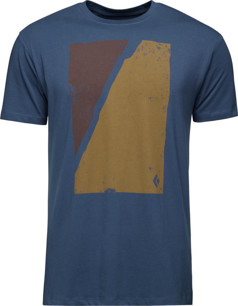 Block Print Mountain SS Tee - Mens - ink blue 1