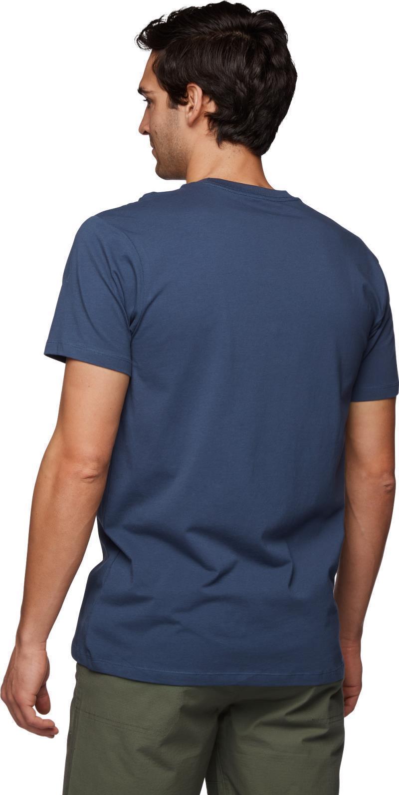 Block Print Mountain SS Tee - Mens - ink blue 1