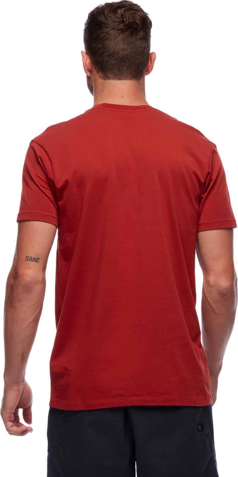 Block Print Mountain SS Tee - Mens - red rock 1