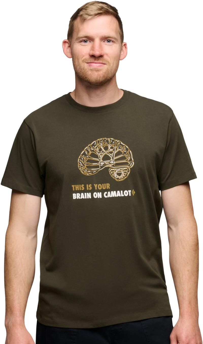 Brain On Camalot SS Tee - Mens - dark moss 1