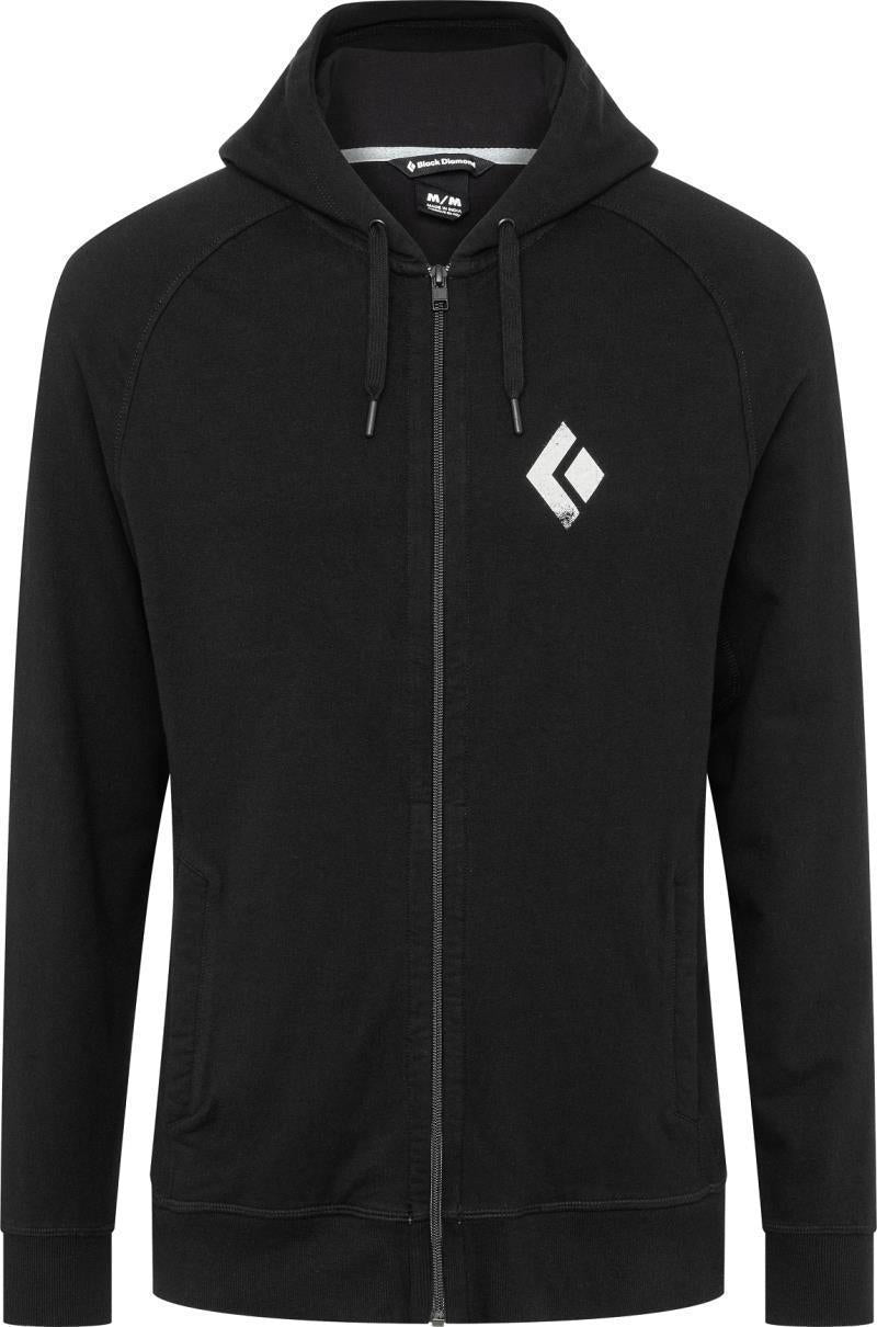 Chalked Up Full Zip Hoody - Mens - black 1