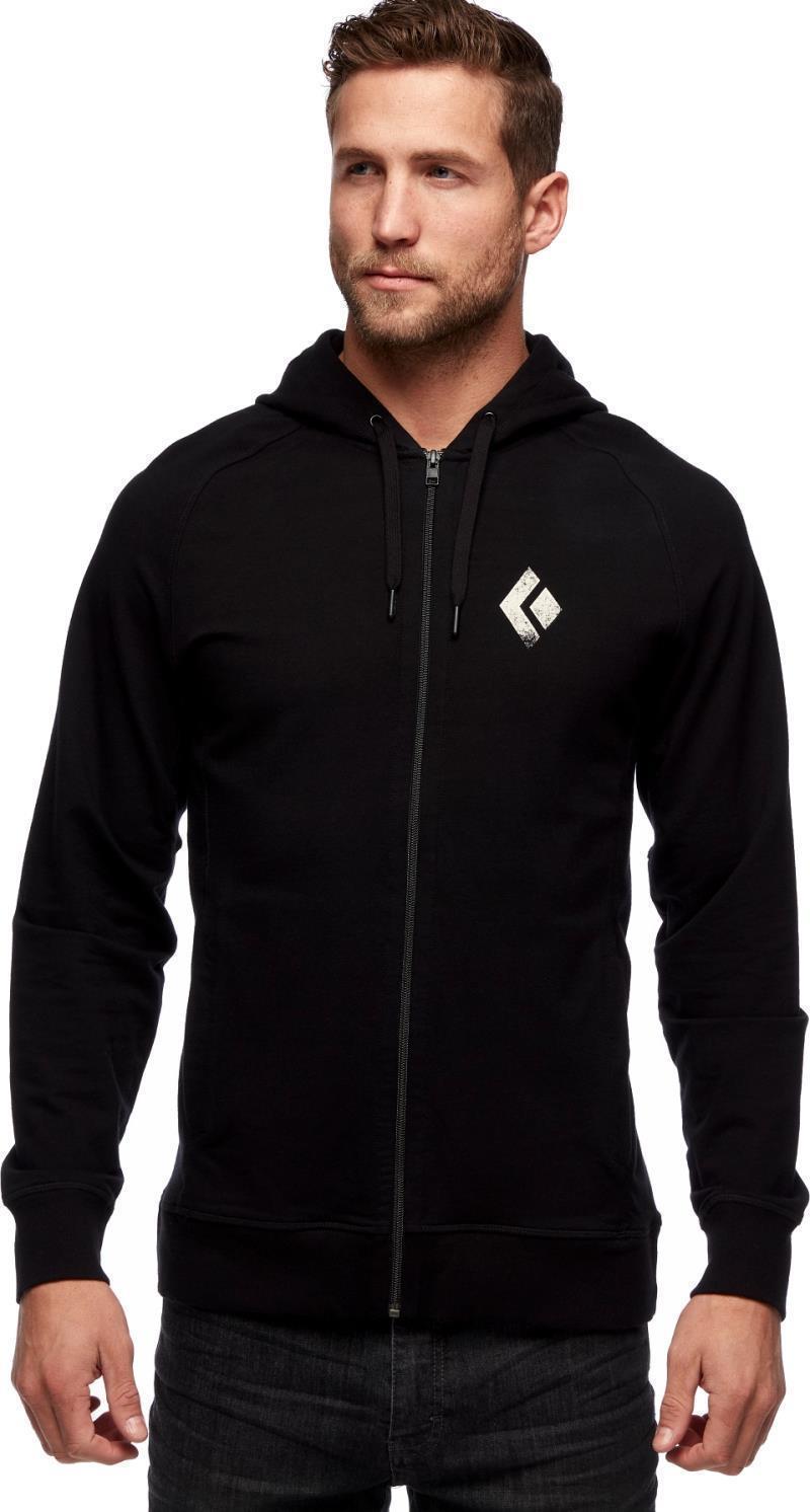 Chalked Up Full Zip Hoody - Mens - black 1