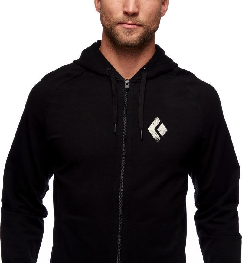 Chalked Up Full Zip Hoody - Mens - black 1