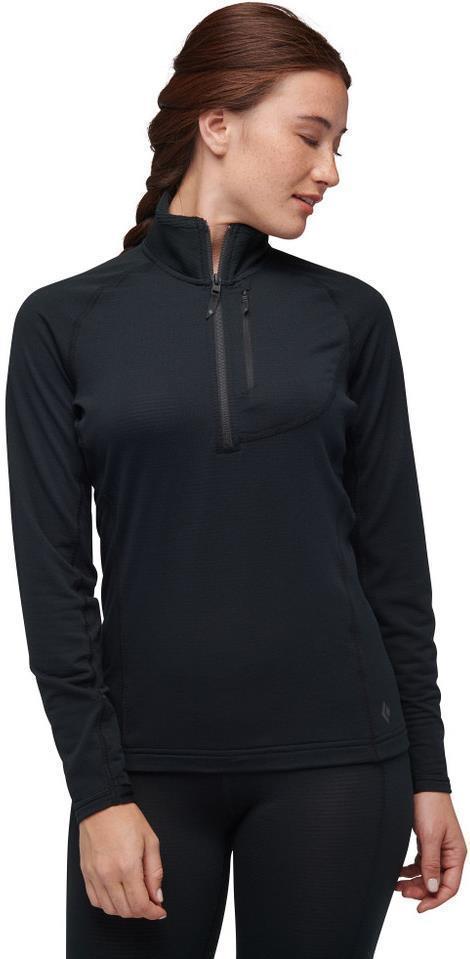 Coefficient LT 1/4-Zip Pullover - Womens - Black 2