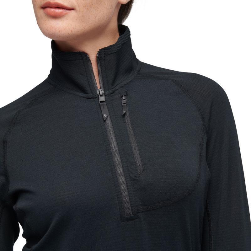 Coefficient LT 1/4-Zip Pullover - Womens - Black 4