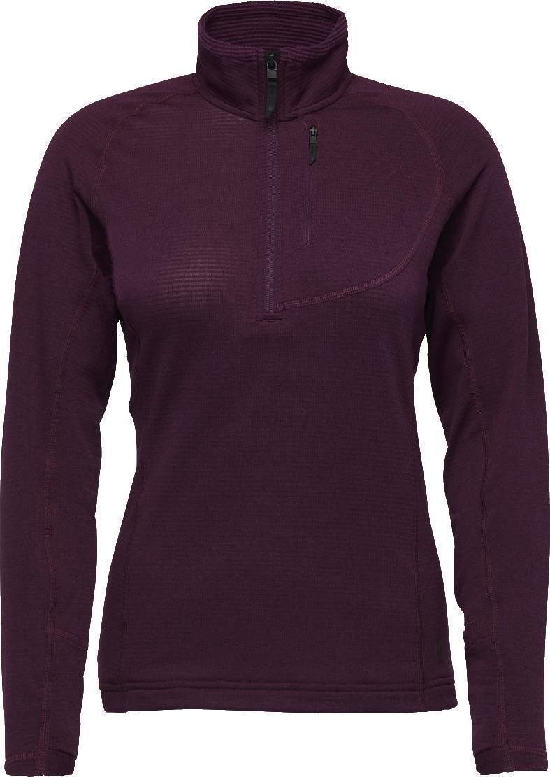 Coefficient LT 1/4-Zip Pullover - Womens - Blackberry 1