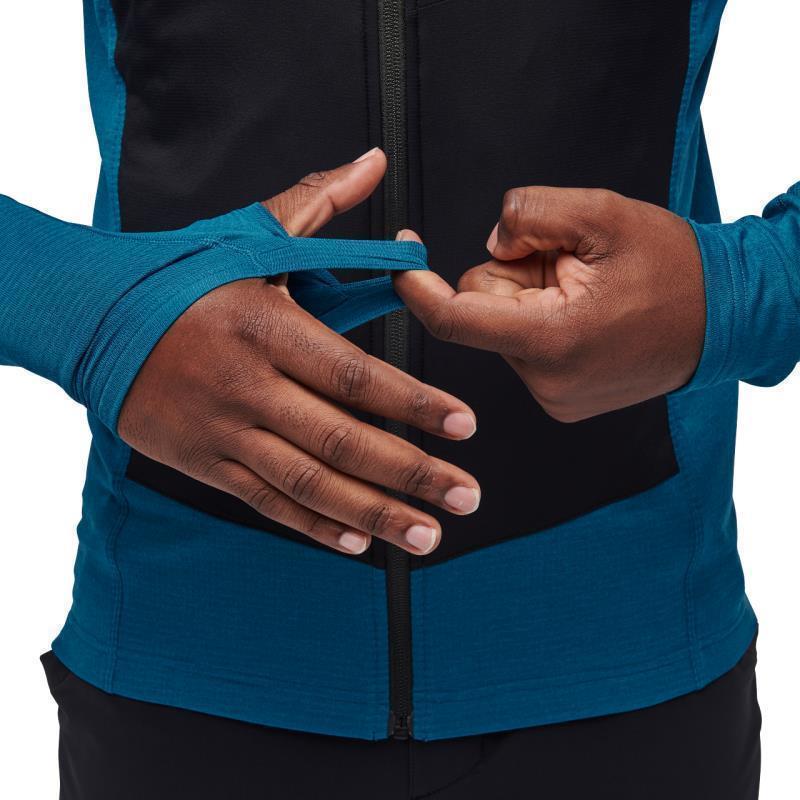 Coefficient LT Hybrid Hoody - Mens - Kingfisher / Black 5