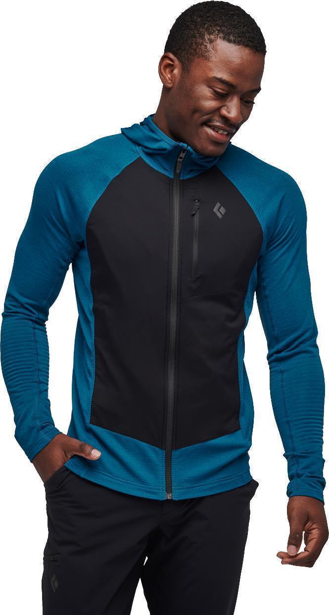 Coefficient LT Hybrid Hoody - Mens - Kingfisher / Black 2