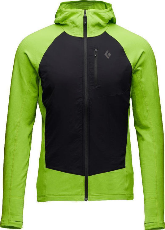 Coefficient LT Hybrid Hoody - Mens - Lime Green / Black 1