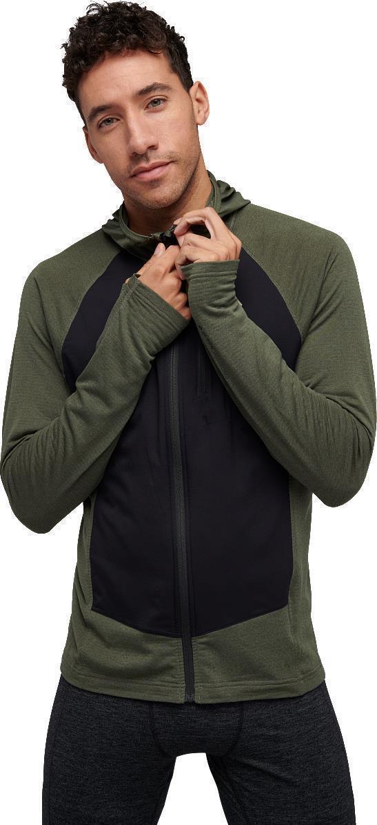Coefficient LT Hybrid Hoody - Mens - Tundra / Black 2