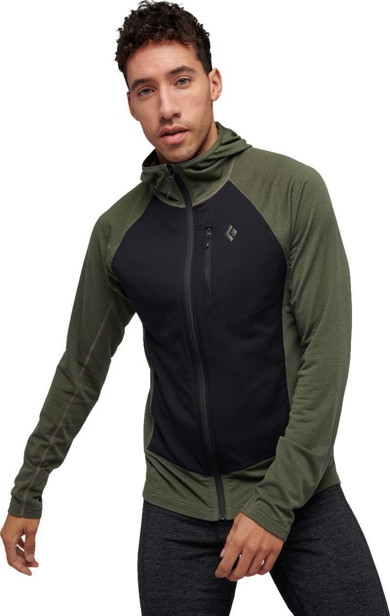 Coefficient LT Hybrid Hoody - Mens - Tundra / Black 4