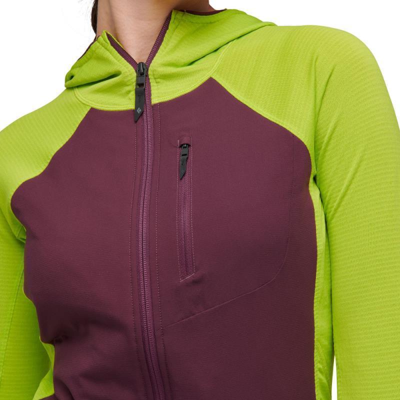 Coefficient LT Hybrid Hoody - Womens - Aloe / Blackberry 5