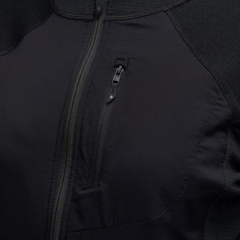 Coefficient LT Hybrid Hoody - Womens - Black 6