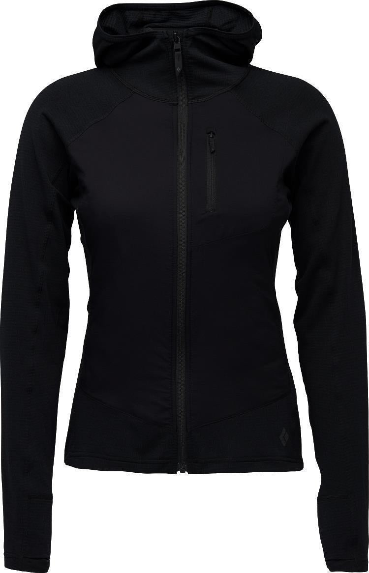 Coefficient LT Hybrid Hoody - Womens - Black 1