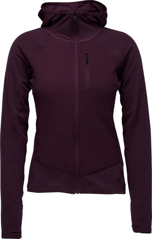 Coefficient LT Hybrid Hoody - Womens - Blackberry 1