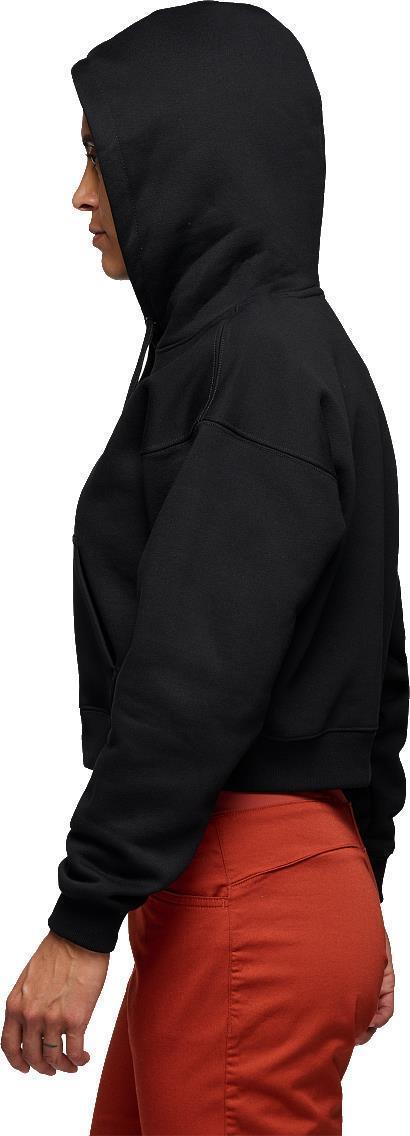 Crop Pullover Hoody - Womens - Black 3