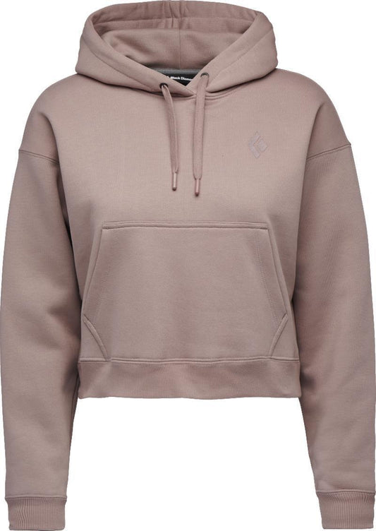 Crop Pullover Hoody - Womens - Pale Mauve 1